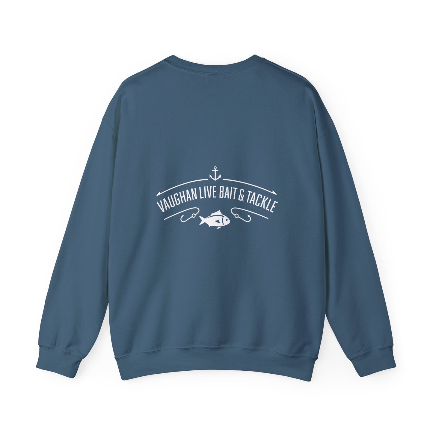 Fishing Crewneck Sweatshirt — “Weekend Forecast: 100% Chance of Fishing” Graphic