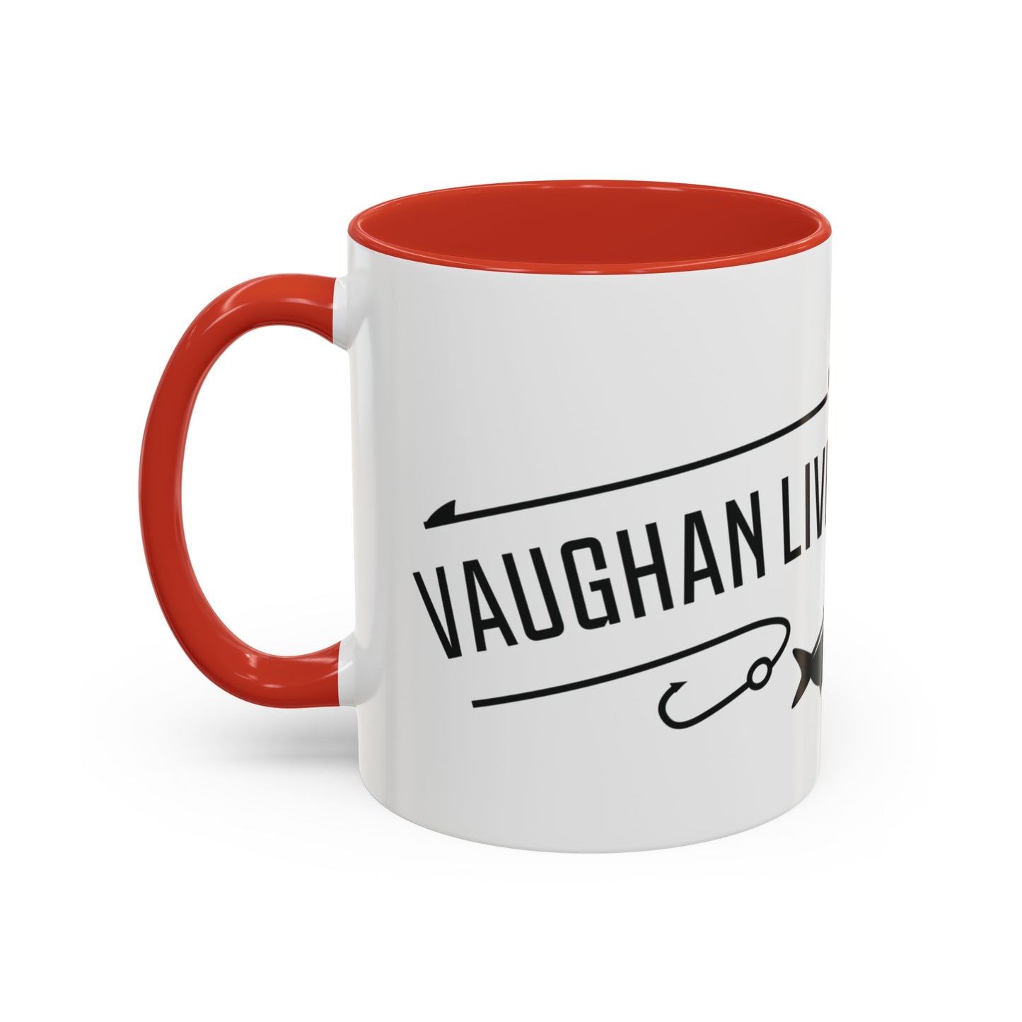 Fishing Coffee Mug — "I'd Rather Be Using Live Bait & Tackle" Accent Mug