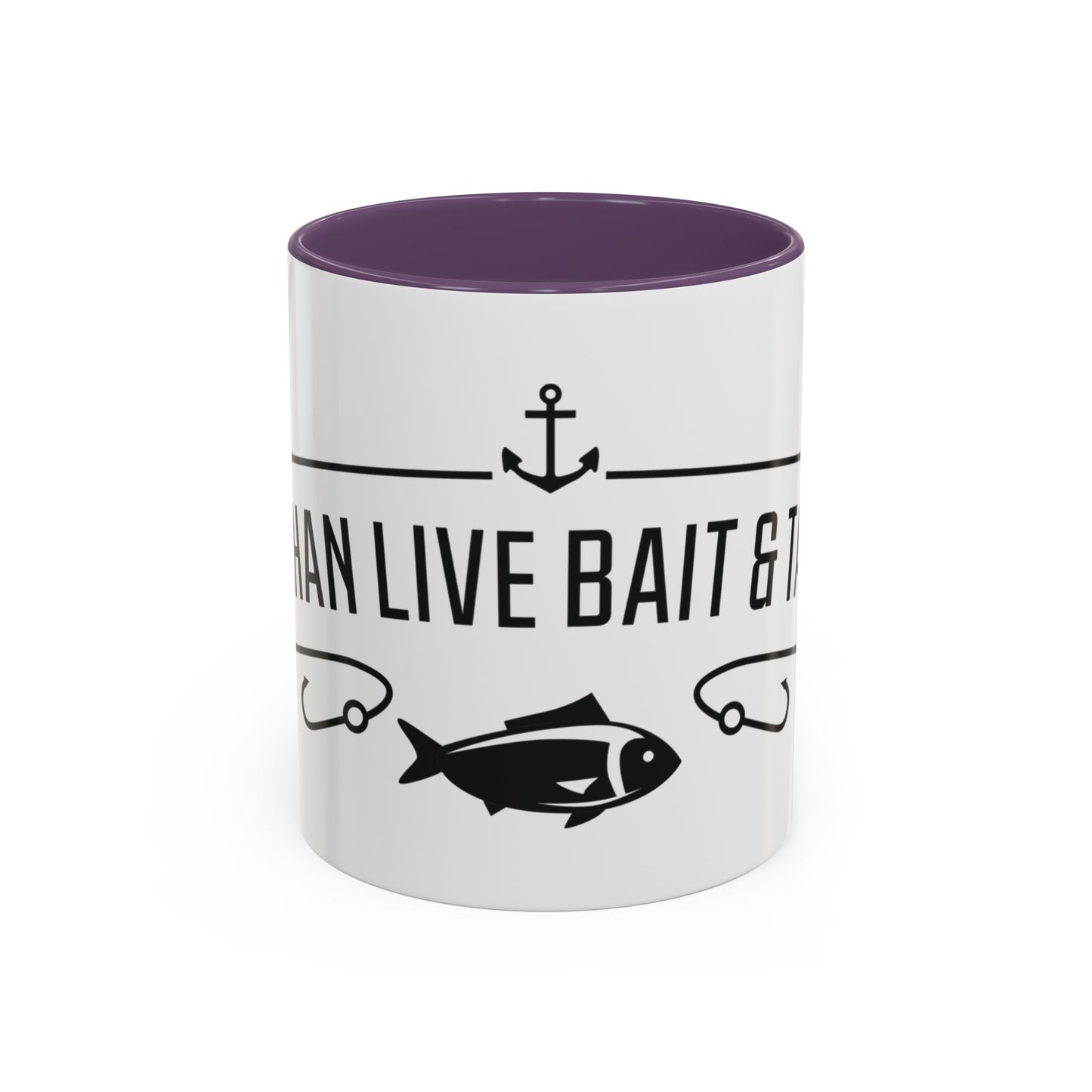 Fishing Coffee Mug — "I'd Rather Be Using Live Bait & Tackle" Accent Mug