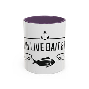 Fishing Coffee Mug — "I'd Rather Be Using Live Bait & Tackle" Accent Mug thumbnail 7