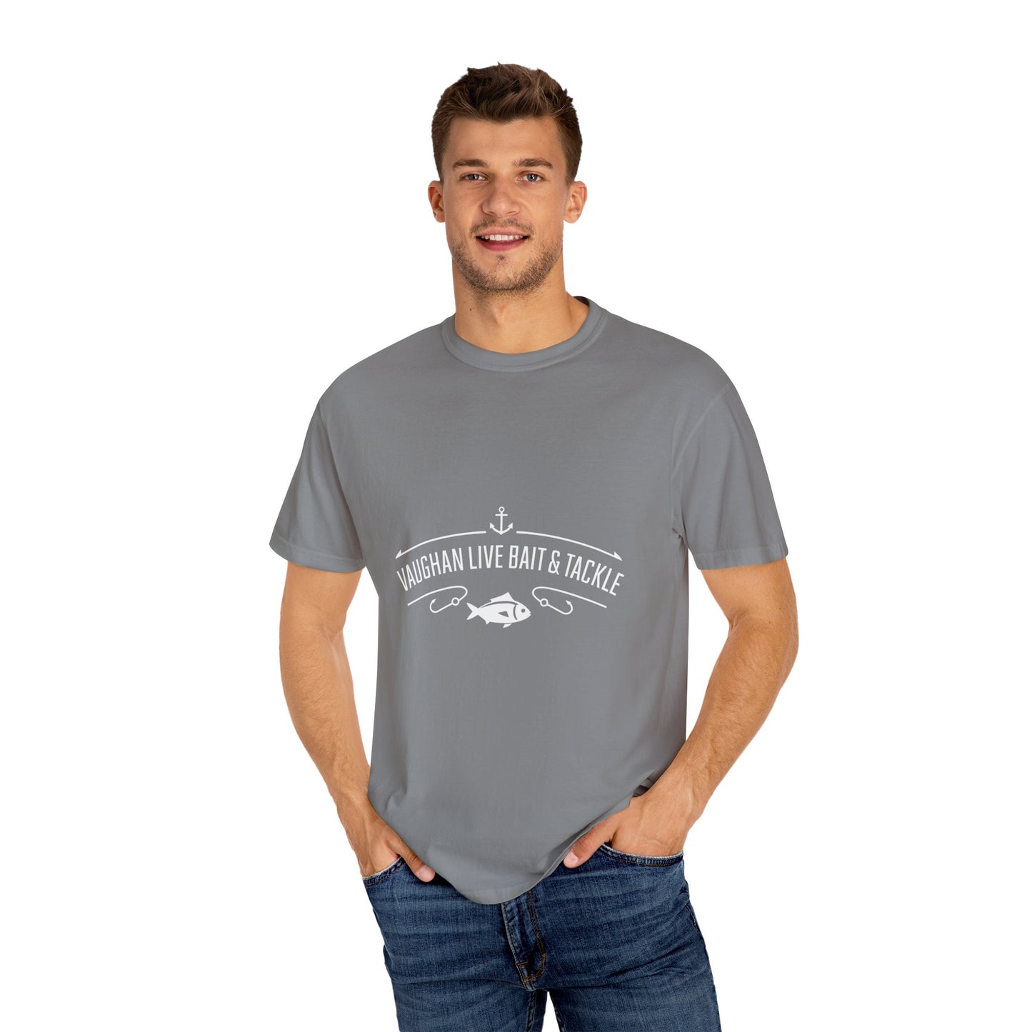 Vaughan Live Bait & Tackle Tee — Vintage Fishing T-Shirt
