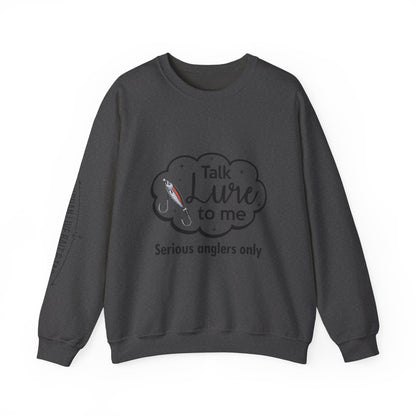 Fishing Enthusiast Crewneck Sweatshirt - "Talk Lure to Me"