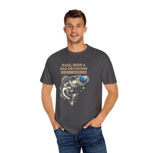 Bass, Beer & Bad Decisions Fishing T-Shirt — Weekend Angler Tee thumbnail 13