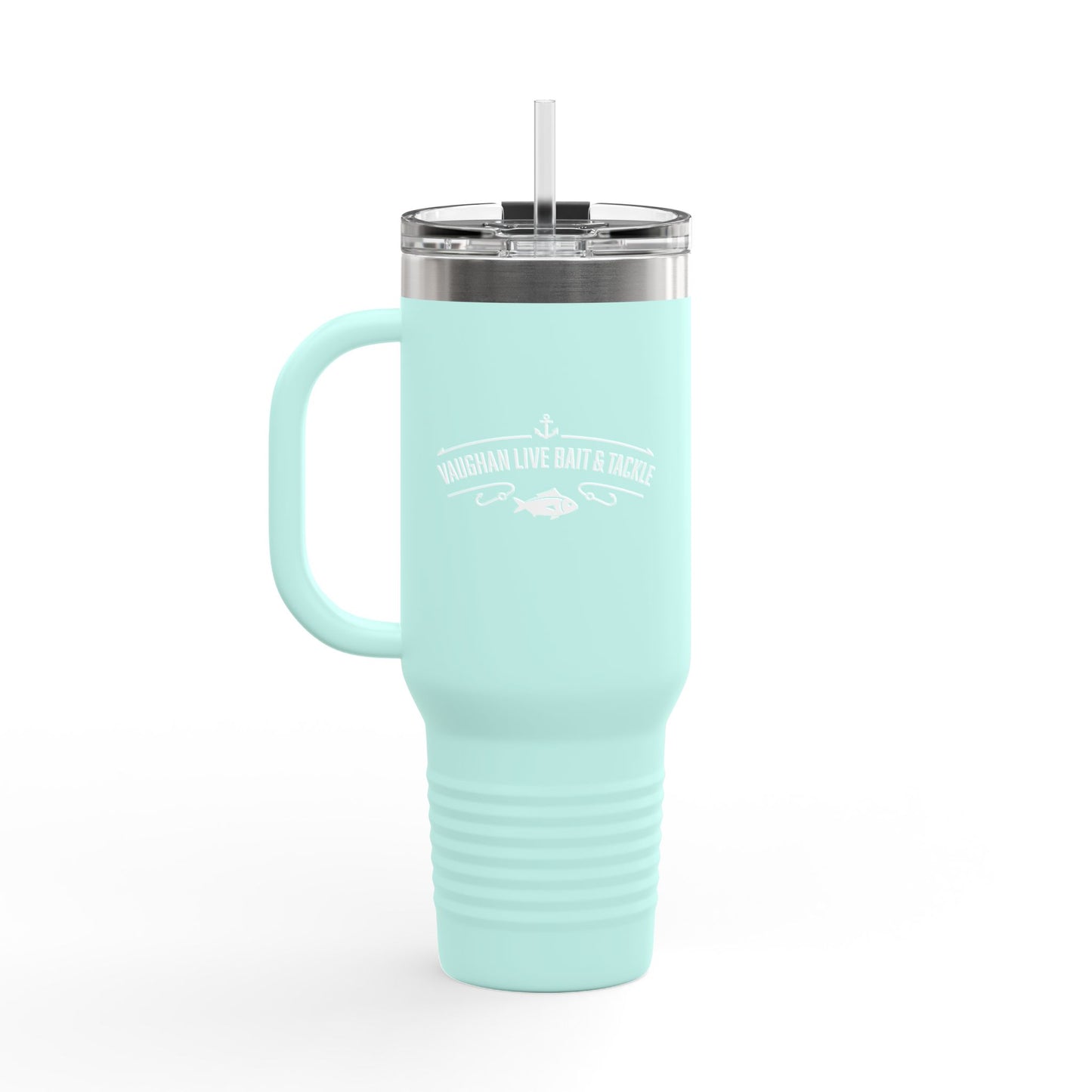 Fishing Logo 40oz Insulated Travel Mug with Handle