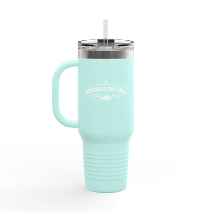 Fishing Logo 40oz Insulated Travel Mug with Handle