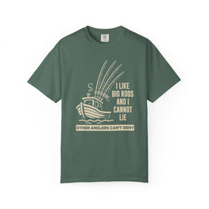 Fishing T-Shirt — "I Like Big Rods and I Cannot Lie" Graphic Tee for Anglers thumbnail 6