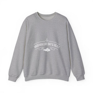 Bait & Tackle Crewneck Sweatshirt — "Vaughan Live Bait & Tackle" Fishing Pullover thumbnail 3
