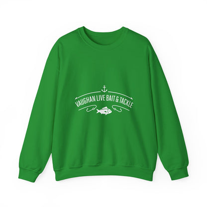 Bait & Tackle Crewneck Sweatshirt — "Vaughan Live Bait & Tackle" Fishing Pullover