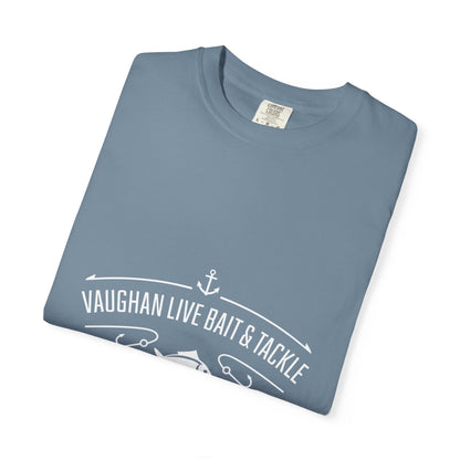 Vaughan Live Bait & Tackle Tee — Vintage Fishing T-Shirt