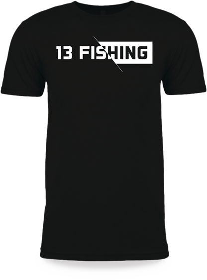 13 Fishing Slash Lifestyle Black T-Shirt