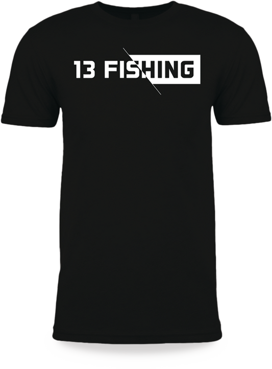 13 Fishing Slash Lifestyle Black T-Shirt