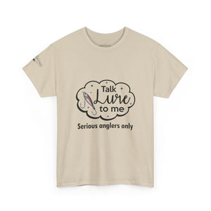 Angler's Humor Unisex Heavy Cotton Tee - "Talk Lure to Me" thumbnail 1