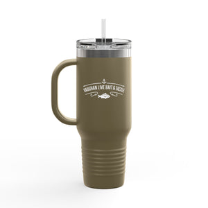 Fishing Logo 40oz Insulated Travel Mug with Handle thumbnail 12