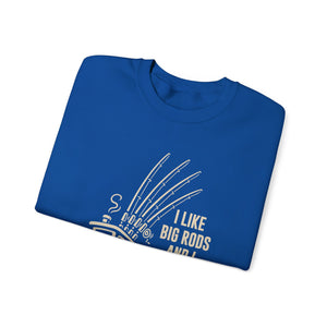 Fishing Sweatshirt – "I Like Big Rods and I Cannot Lie" Angler Crewneck thumbnail 25