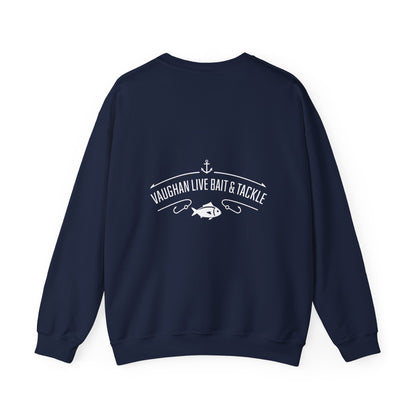 Fishing Crewneck Sweatshirt — “Weekend Forecast: 100% Chance of Fishing” Graphic