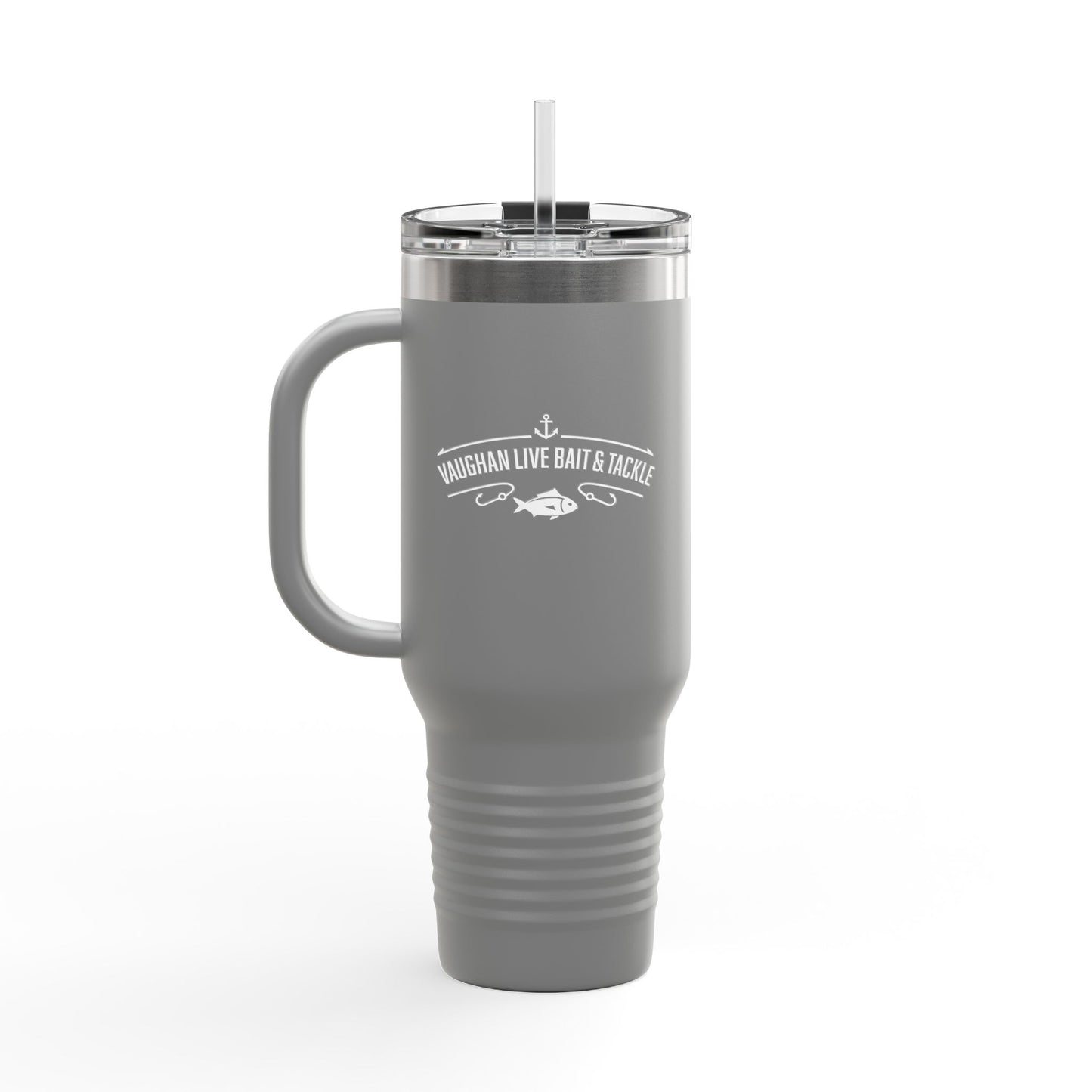 Fishing Logo 40oz Insulated Travel Mug with Handle