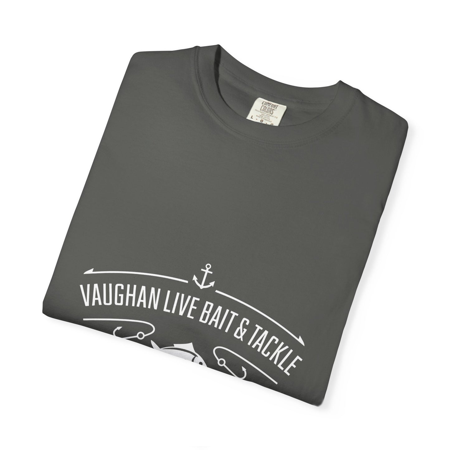 Vaughan Live Bait & Tackle Tee — Vintage Fishing T-Shirt