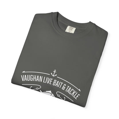 Vaughan Live Bait & Tackle Tee — Vintage Fishing T-Shirt