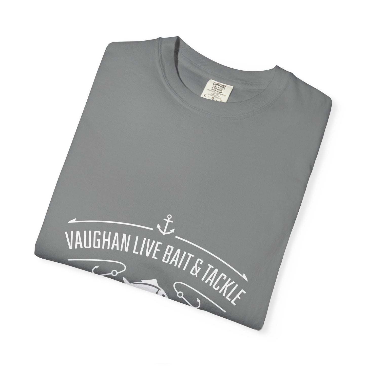 Vaughan Live Bait & Tackle Tee — Vintage Fishing T-Shirt
