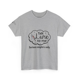 Angler's Humor Unisex Heavy Cotton Tee - "Talk Lure to Me" thumbnail 3