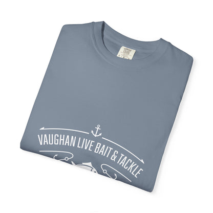 Vaughan Live Bait & Tackle Tee — Vintage Fishing T-Shirt
