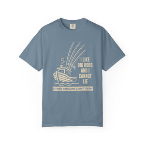 Fishing T-Shirt — "I Like Big Rods and I Cannot Lie" Graphic Tee for Anglers thumbnail 8