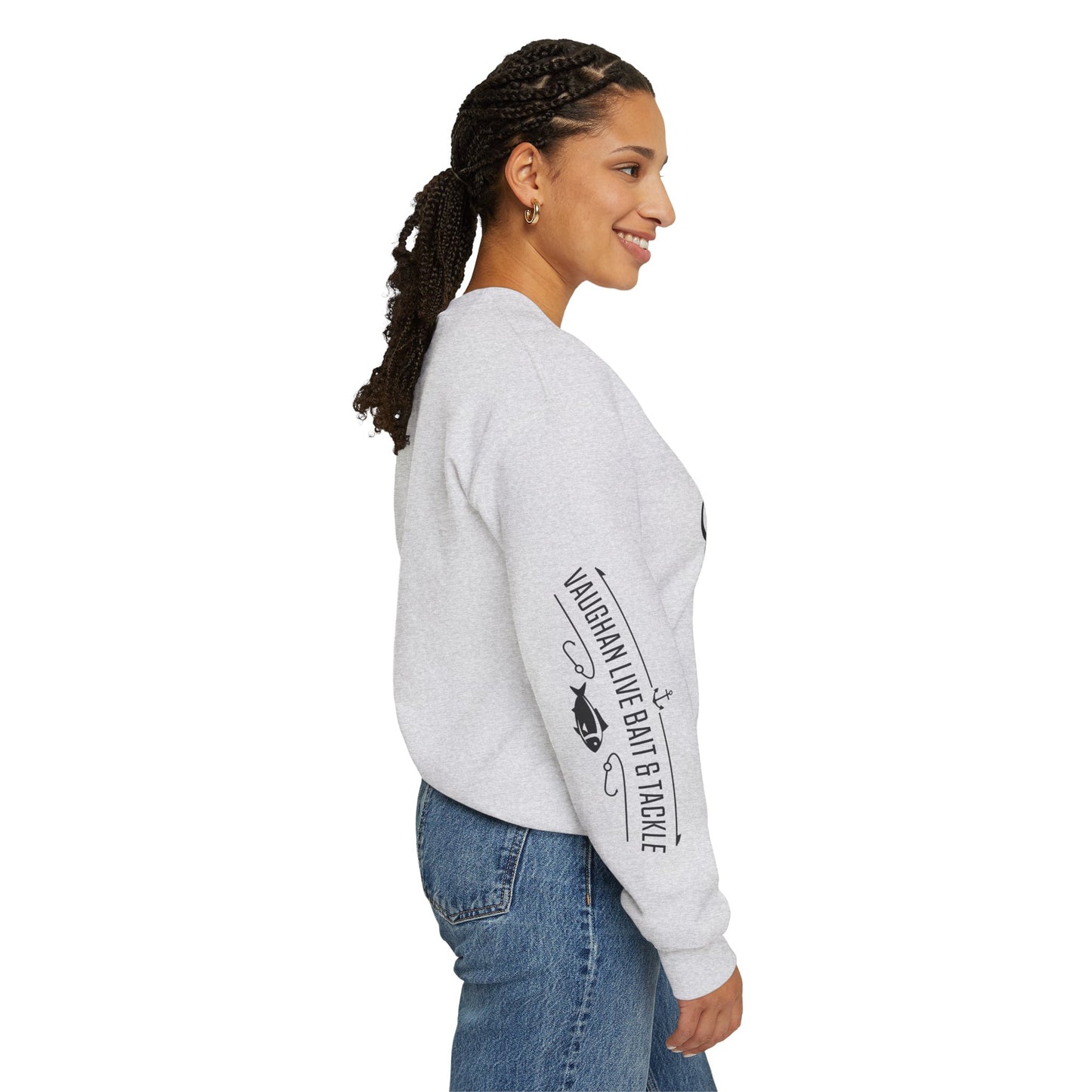 Fishing Enthusiast Crewneck Sweatshirt - "Talk Lure to Me"
