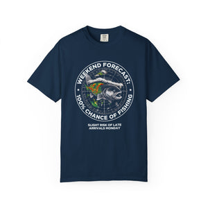 Fishing T-Shirt — "Weekend Forecast: 100% Chance of Fishing" Graphic Tee thumbnail 4