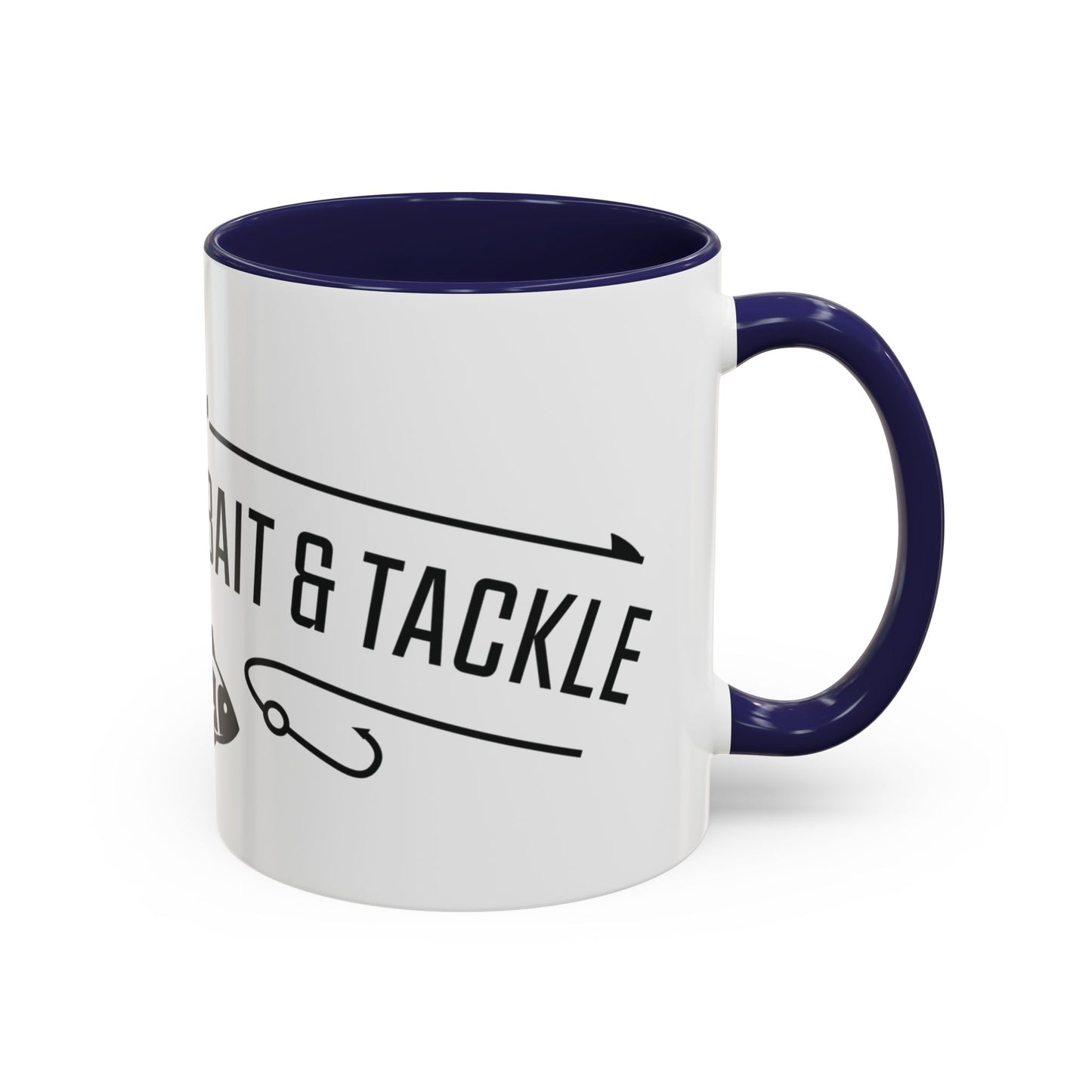 Fishing Coffee Mug — "I'd Rather Be Using Live Bait & Tackle" Accent Mug