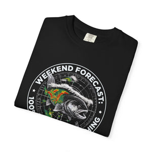 Fishing T-Shirt — "Weekend Forecast: 100% Chance of Fishing" Graphic Tee thumbnail 25
