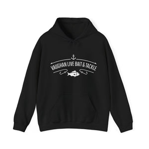 Fishing Hoodie — "Vaughan Live Bait & Tackle" Retro Angler Sweatshirt thumbnail 1