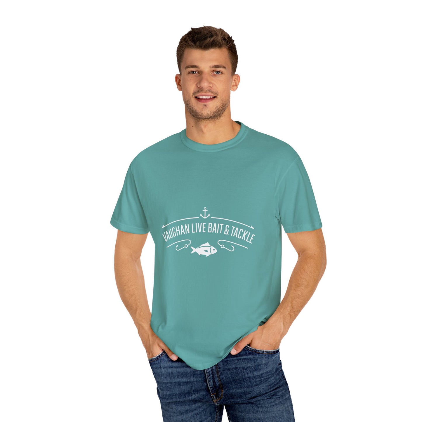 Vaughan Live Bait & Tackle Tee — Vintage Fishing T-Shirt