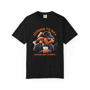 Fishing T-Shirt — "License to Gill" Shaken Not Stirred Graphic Tee thumbnail 2