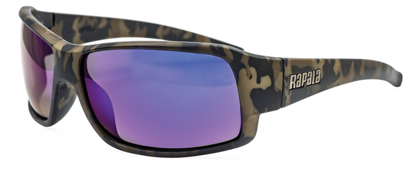 Prowler Polarized Fishg Glasses - CAMO / Gray / Blue Mirror