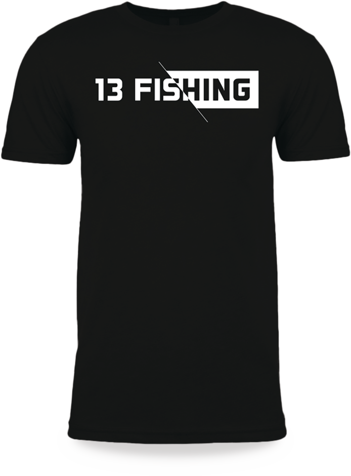 13 Fishing Slash Lifestyle Black T-Shirt